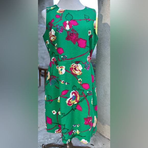 J. Crew Glorious Garden Print Fitted Dress, Vintage Style - Picture 3 of 12